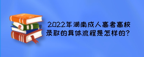 2022年湖南成人高考高校录取的具体流程是怎样的？.jpeg